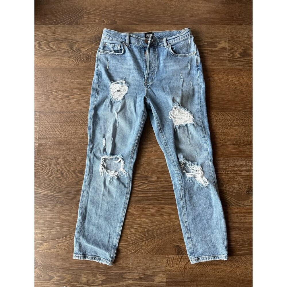 BDG Ripped High Rise Straight Jeans - Size 28
